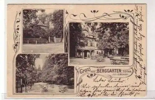 47489 Mehrbild Ak Gruß vom Berggarten Gotha 1910