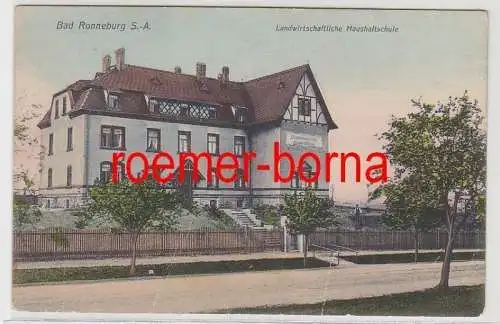 83172 Ak Bad Ronneburg S.-A. Landwirtschaftliche Haushaltungsschule 1916