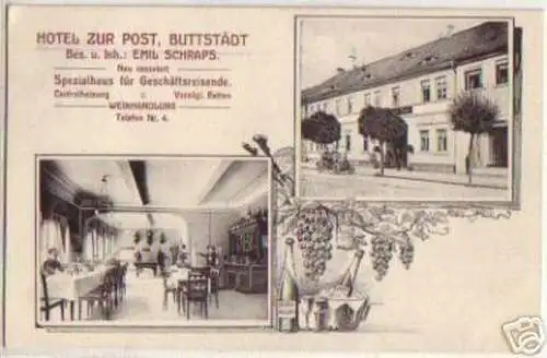 15732 Ak Buttstädt "Hotel zur Post" 1913