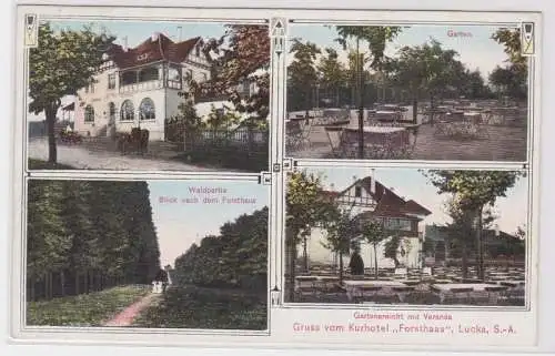 80046 Mehrbild Ak Gruß vom Kurhotel Forsthaus Lucka S.-A. 1911