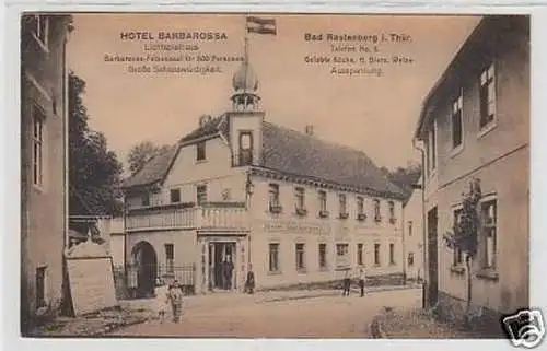 33856 Ak Bad Rastenberg Hotel Barbarossa um 1910