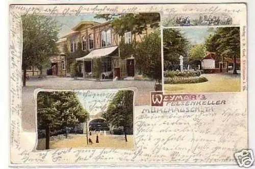 30204 Ak Mühlhausen Weymars Felsenkeller 1904