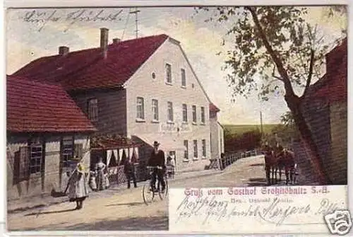 29144 Ak Gruß vom Gasthof Gross Stöbnitz S.-A. 1906