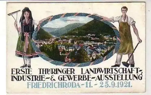 37525 Ak Friedrichroda Gewerbeausstellung 1921