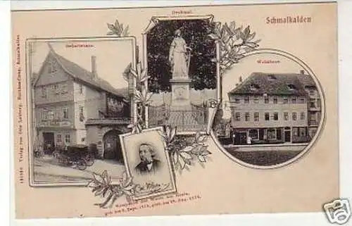 32950 Mehrbild Ak Schmalkalden Denkmal usw. um 1910