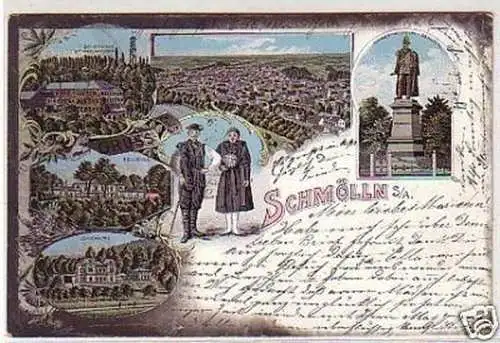 24292 Ak Lithographie Schmölln Sachsen Altenburg 1901