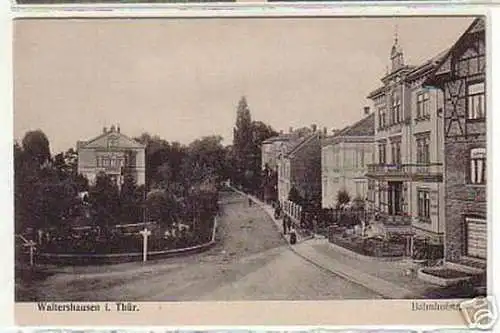 03904 Ak Waltershausen in Thür. Bahnhofstrasse um 1910