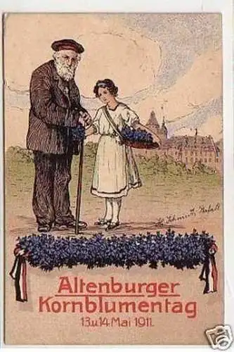 21967 Ak Altenburger Kornblumentag 13.-14.Mai 1911