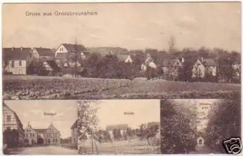 23409 Mehrbild Ak Gruß aus Grossbraunshain um 1920