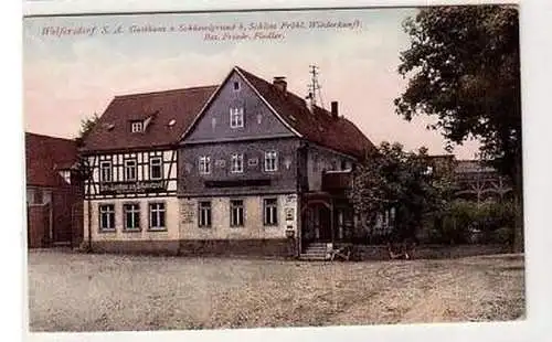 41261 Ak Wolfersdorf S.-A. Gasthaus um 1920