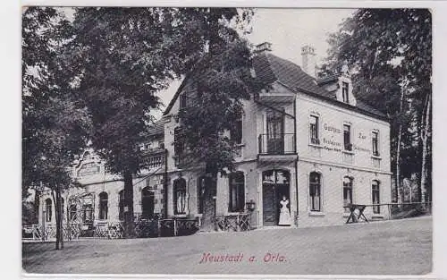 88857 AK Neustadt an der Orla - Gasthaus & Restaurant 'Zur Sachsenburg' E. Klett