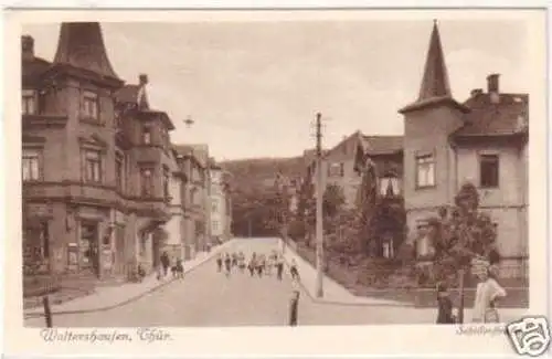 23466 Ak Waltershausen in Thür. Schillerstraße um 1930