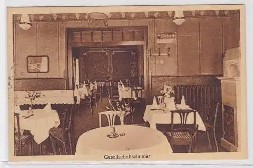 84067 Ak Meuselwitz i. Thür. Hotel 'Deutsches Haus' Gesellschaftszimmer 1927