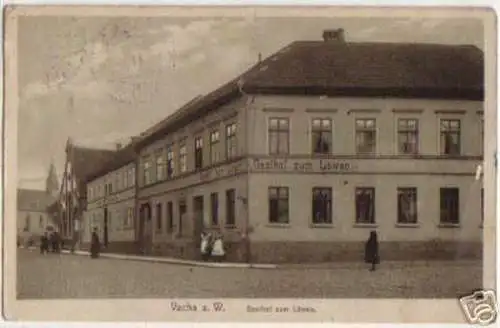 13226 Ak Vacha a. W. Gasthof zum Löwen 1921