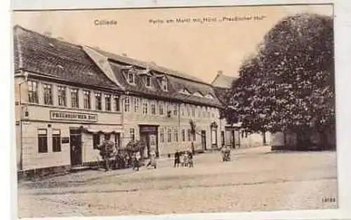 40486 Ak Cölleda Markt mit Hotel "Preußischer Hof" 1909