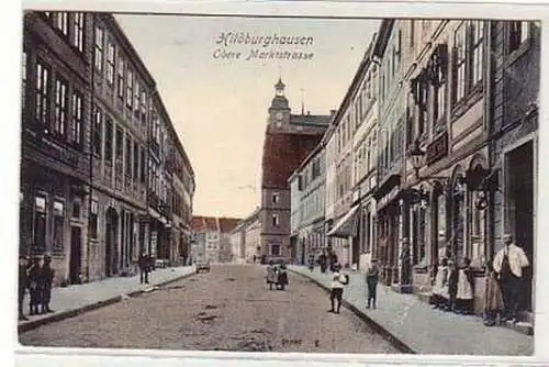 37456 Ak Hildburghausen obere Marktstrasse 1908