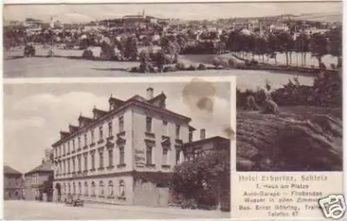 23487 Mehrbild Ak Schleiz Hotel Erbprinz 1930