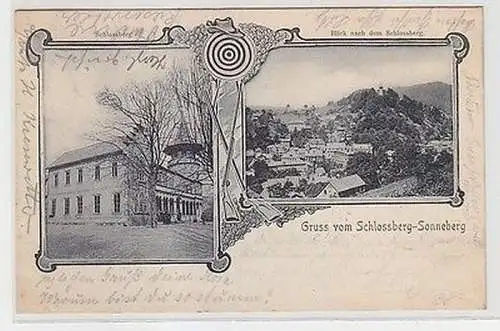 63547 Mehrbild Ak Gruß vom Schlossberg Sonneberg 1904