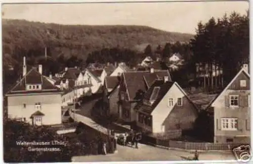 14684 Ak Waltershausen in Thür. Gartenstraße 1929