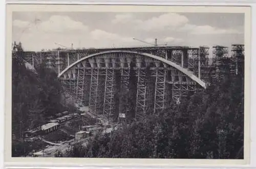 95646 AK Eisenbetonbogenbrücke über das Teufelstal bei Hermsdorf um 1940