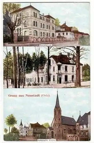 32928 Mehrbild Ak Gruß aus Neustadt (Orla) 1908