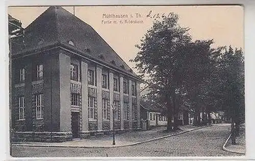 64746 Ak Mühlhausen i. Th. Partie m.d. Reichsbank 1916