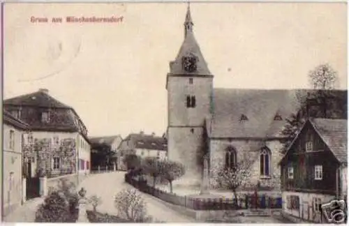 13162 Ak Gruß aus Münchenbernsdorf Ortsansicht um 1910