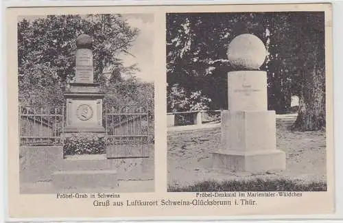 70058 Ak Gruß aus Luftkurort Schweina Glücksbrunn in Thüringen 1932