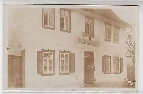 61602 Foto Ak Großruderstadt Materialwarenhandlung Käseberg 1913