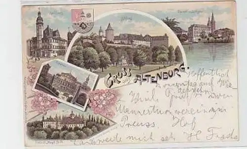 35954 Ak Lithographie Gruss aus Altenburg 1897