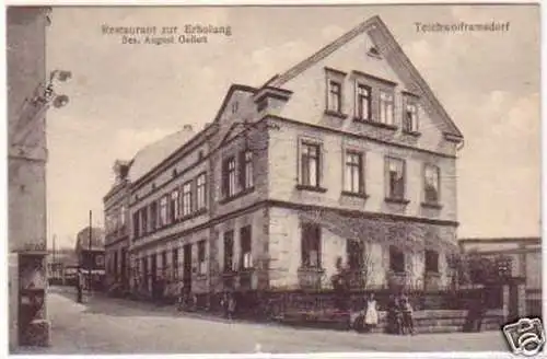 18767 Ak Teichwolframsdorf Gasthaus "Zur Erholung" 1910