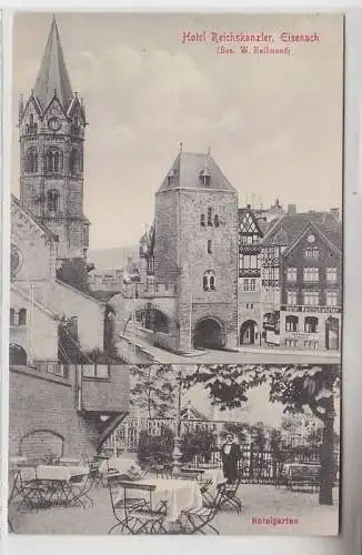 70036 Ak Eisenach Hotel Reichskanzler Hotelgarten um 1910