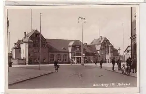 48290 Ak Sonneberg in Thüringen Bahnhof um 1940