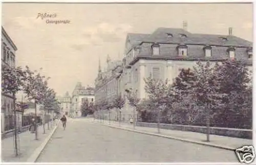 28317 Ak Pößneck Georgstraße um 1920