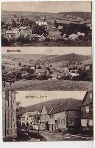 39490 Mehrbild Ak Bremsnitz Gasthaus und Schule 1915