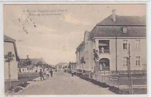 02568 Ak Gruß vom Truppenlager Ohrdruf Straßenansicht