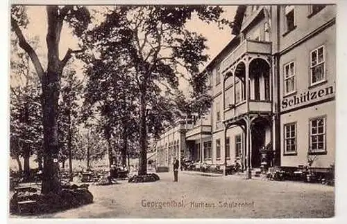 43117 Ak Georgenthal Kurhaus Schützenhof um 1910