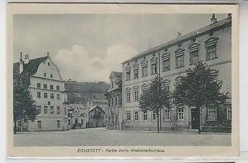 23011 Feldpost Ak Eichstätt Partie beim Knabenschulhaus 1915