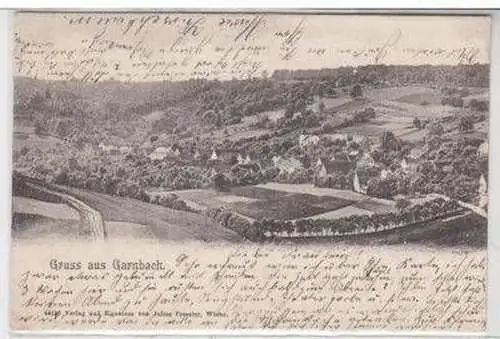 49968 Ak Gruss aus Garnbach Totalansicht 1902