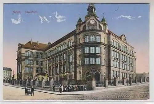 57096 Ak Gera Ostschule um 1910