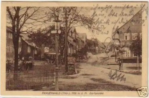 14720 Ak Frauenwald Thüringen Dorfansicht 1929
