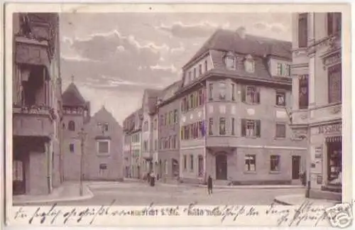 17754 Ak Neustadt a. Orla Thüringen Rodaer Str. um 1910