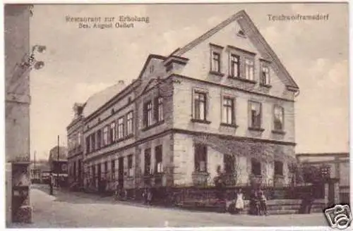 18136 Ak Teichwolframsdorf Gasthaus "Zur Erholung" 1910