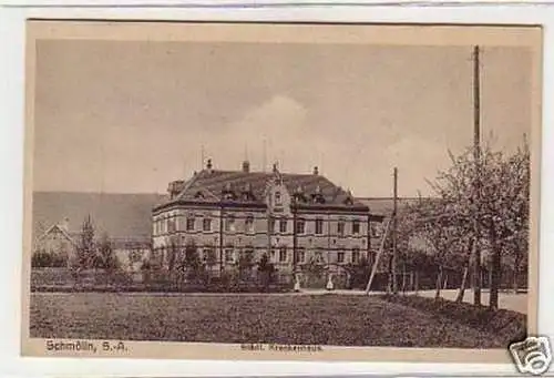 22021 Ak Schmölln S.-A. Städt. Krankenhaus um 1920