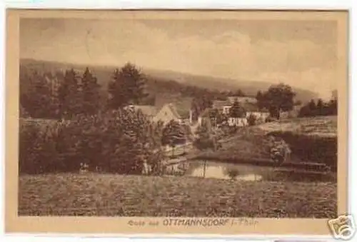 09555 Ak Gruß aus Ottmannsdorf in Thüringen 1921