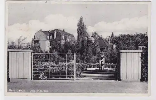 92542 Ak Gera in Thüringen Dahliengarten 1936