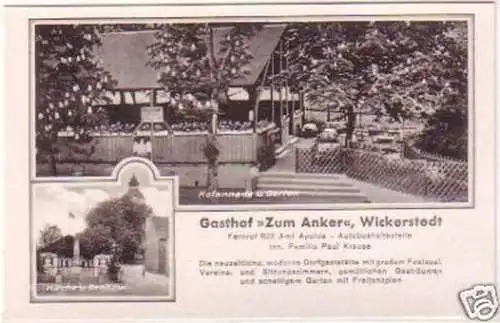 28948 Ak Wickerstedt Gasthof "Zum Anker" um 1940