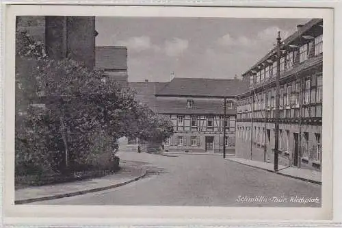 68085 Ak Schmölln in Thüringen Kirchplatz 1952