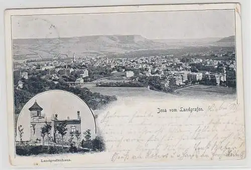 68052 Mehrbild Ak Jena vom Landgrafen, Landgrafenhaus 1899