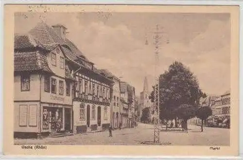 15120 Ak Vacha (Rhön) Markt mit Buchhandlung 1929